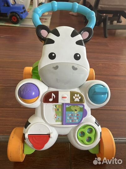 Ходунки-каталка Fisher Price зебра