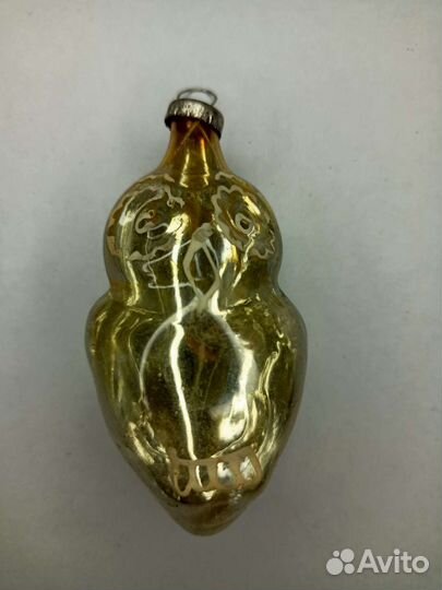 Сова, фонарик Ёлочные игрушки СССР