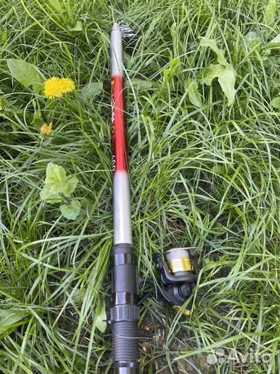 Удочка телескопическая 6 м с катушкой