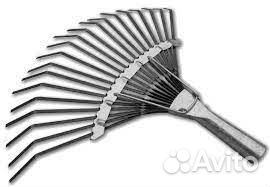 Грабли веерные пластинчатые оцин. б/чер 18 зуба
