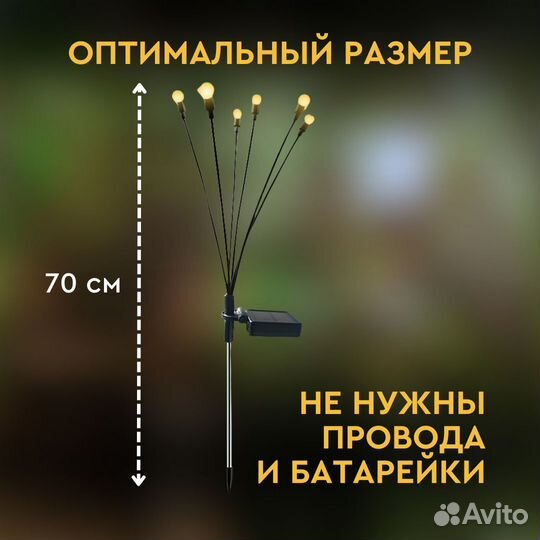 Светильник садовый на солнечных батареях