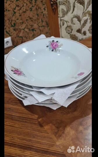Вышлю 6шт набор 82г тарелки суповые СССР Корея