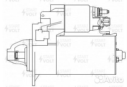 LST2612 Стартер для а / м bmw 1 f20 (11) / 3 f30 (12) 1.6i 1, 7квт (lst 2612)