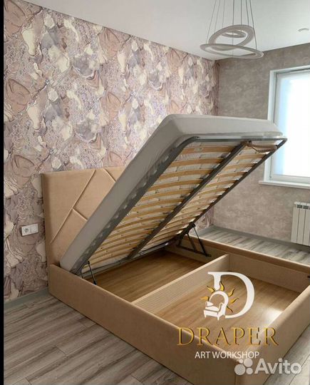 Кровать «Альфа» с мягким изголовьем