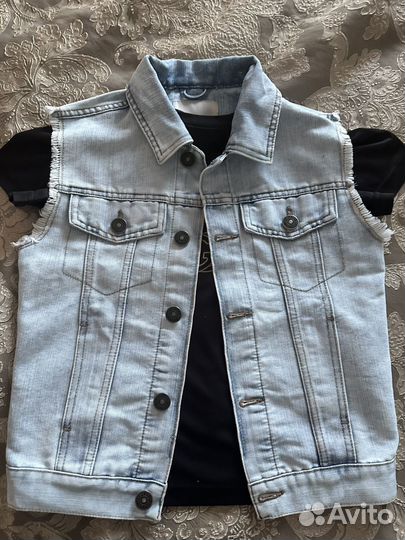 Жилет джинсовый рост 140