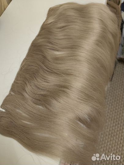 Волосы на заколках, натуральные, новые