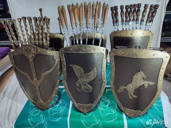 Набор шампуров щит