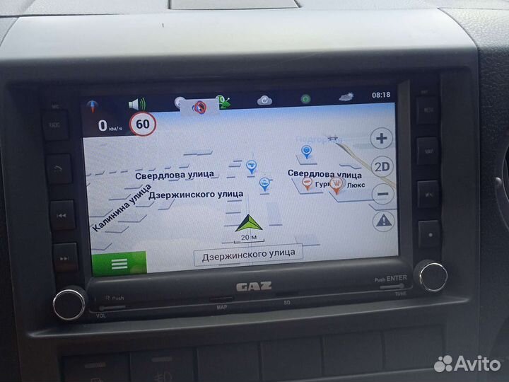 Штатная магнитола газель next,газон с навигатором