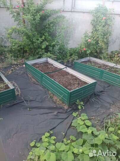 Грядка оцинкованная, длина 2 ширина 0,8