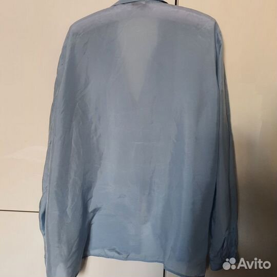 Блузка-рубашка шёлковая Massimo dutti р/р 48