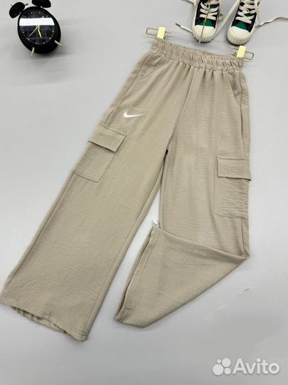 Летние брюки палаццо для девочки, 134-158