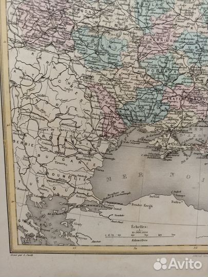 Большая карта Европейской части России 1870