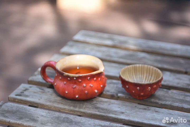 Чахай мухомор для чайных церемоний керамика