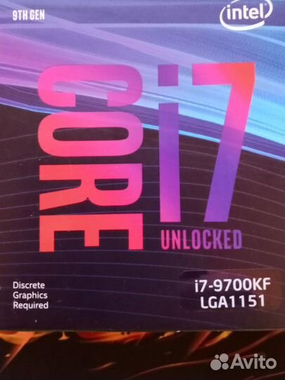 Процессор intel core i7 9700kf