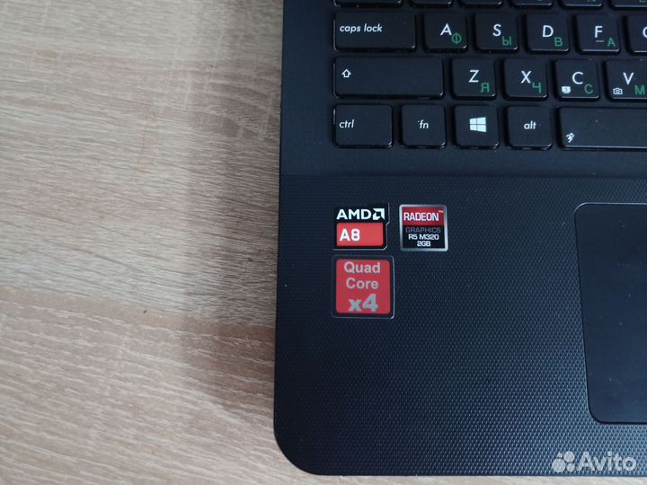 Asus amd A8 4-ядерный/R5 M320 2Gb/8Gb/1Tb