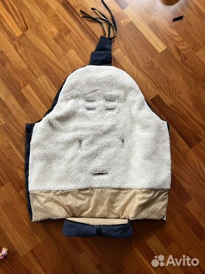 Зимний конверт в коляску овчина
