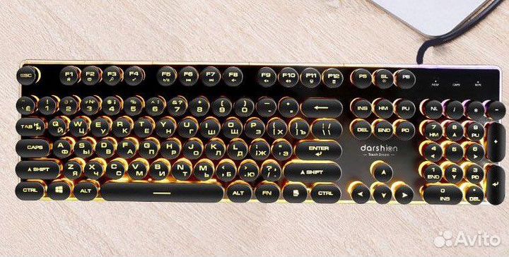 Игровая клавиатура с подсветкой с круглыми кл