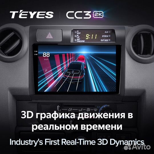 Магнитола Teyes CC3 2K 4/64 Toyota Land Cruiser 70