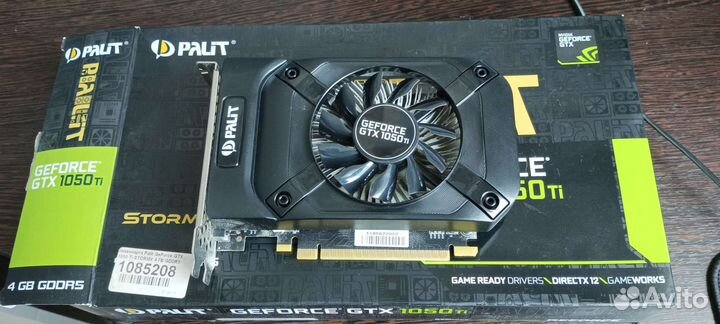 Видеокарта gtx 1050 ti palit