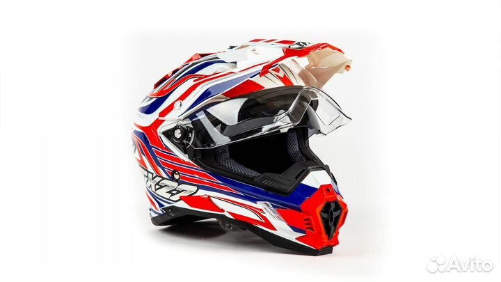 Шлем THH TX-27 WHT/RED blue blade