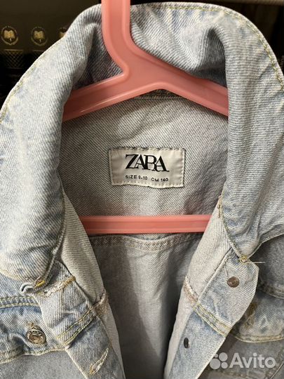 Джинсовая куртка zara 140