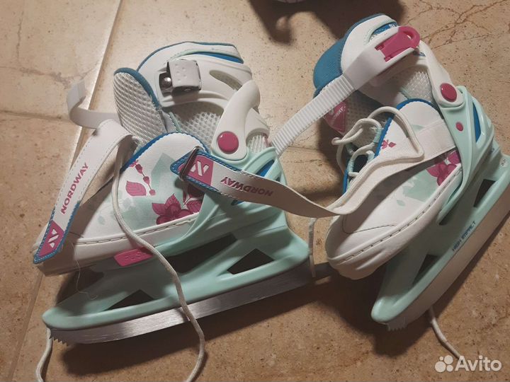 Коньки детские раздвижные, 26-31 размер