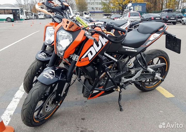Обучение на мотоцикле KTM Duke 200