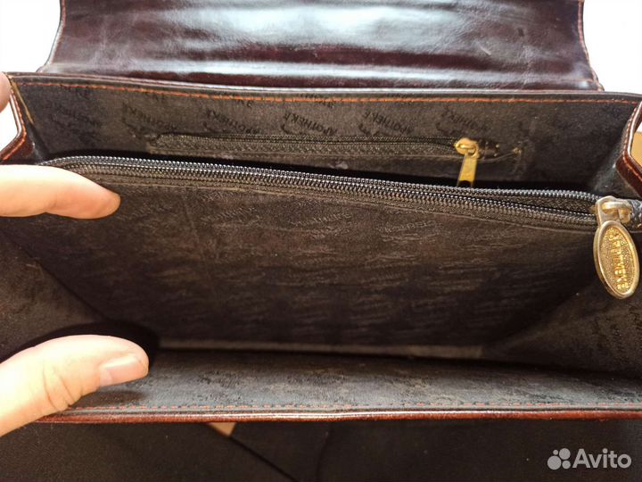 Портфель для бумаг apothekе. натуральная кожа