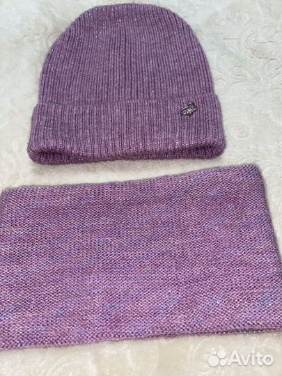 Шапка и Снуд 52-54 для девочки