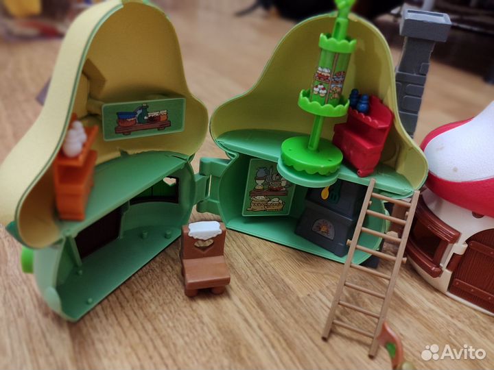 Смурфики, фигурки и домики