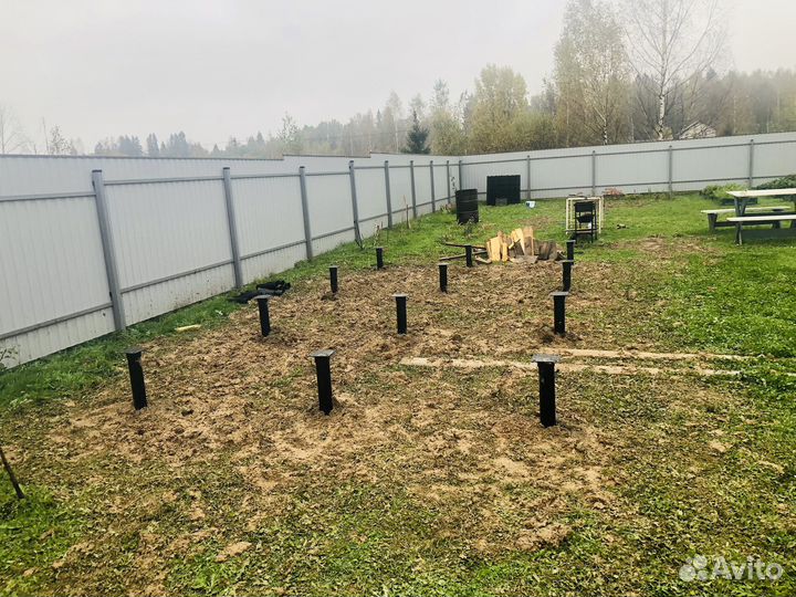 Винтовые сваи под ключ установка