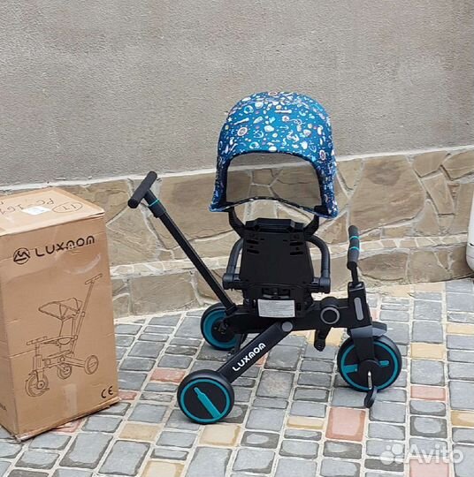 Велосипед складной с реверсивным блоком (бирюза)