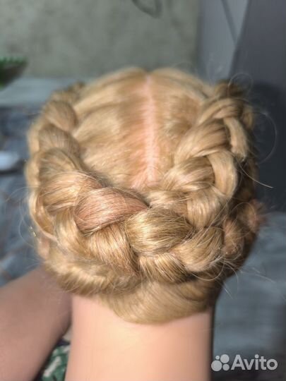 Манекен, натуральные волосы