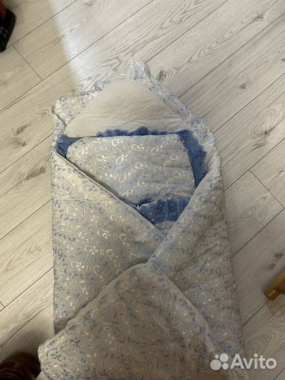 Конверт на выписку и в коляску для мальчика