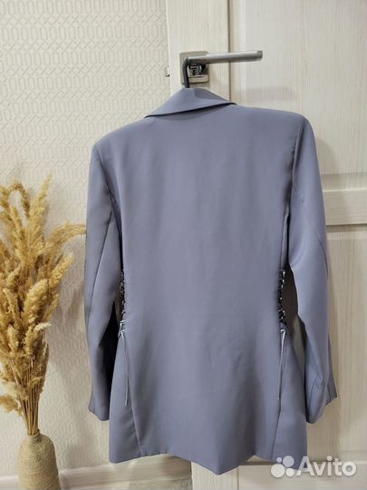 Пиджак приталенный женский с завязками