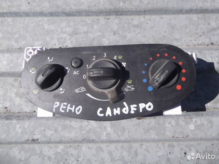 Блок управления отопителем Renault Sandero 09-14