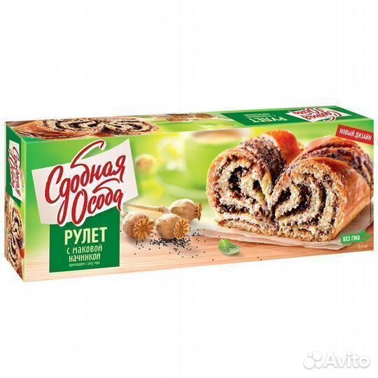 Опт - Рулет Сдобная Особа с Маковой начинкой 400