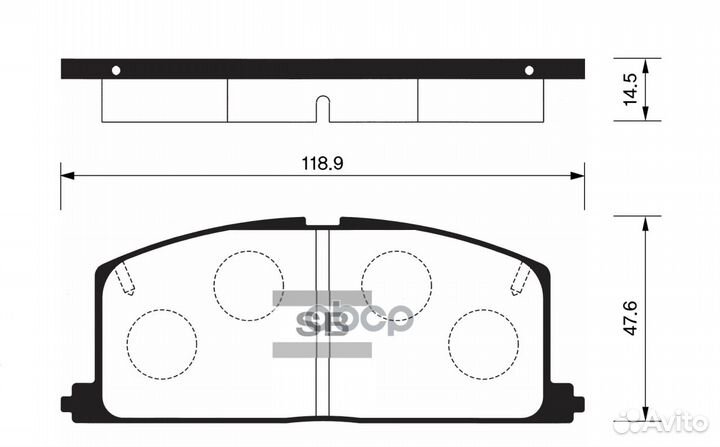Колодки торм.дисковые Hi-Q toyota corolla sp110