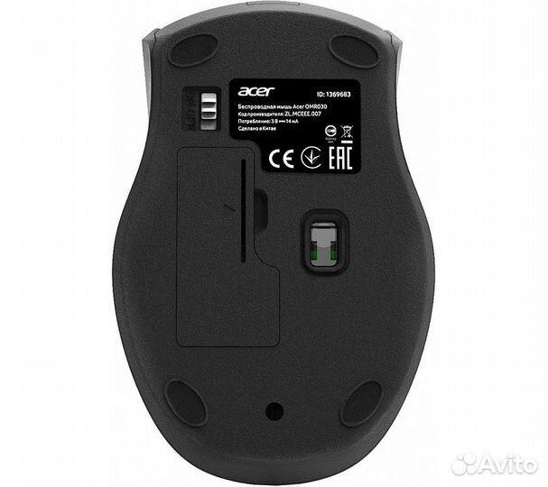 Беспроводная мышь Acer OMR030, черный