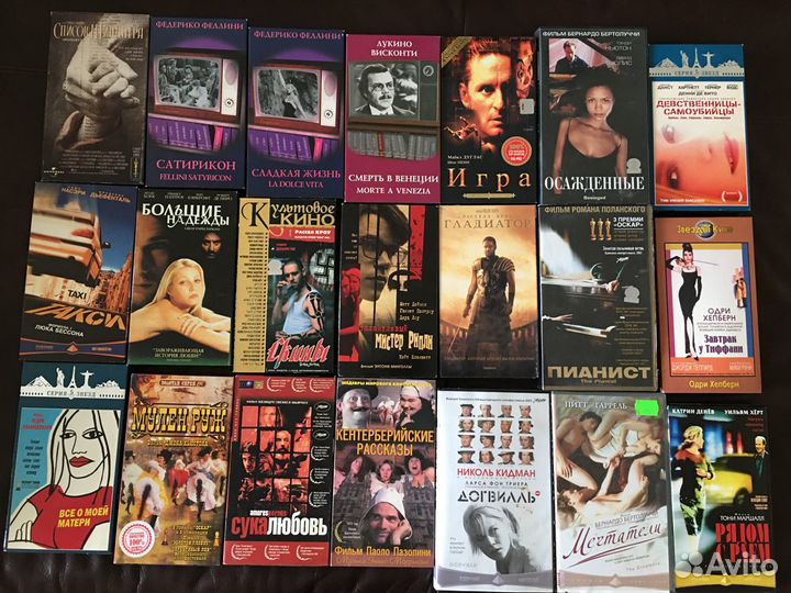 Лицензионные видеокассеты шедевры мирового кино