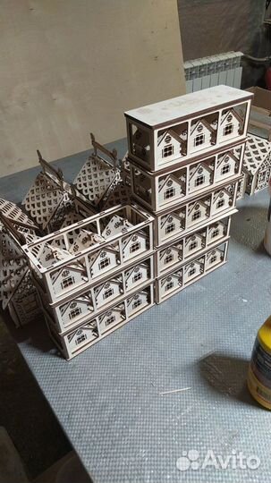 Лазерная резка фанеры, гравировка