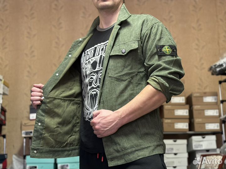Stone Island хаки рубашка