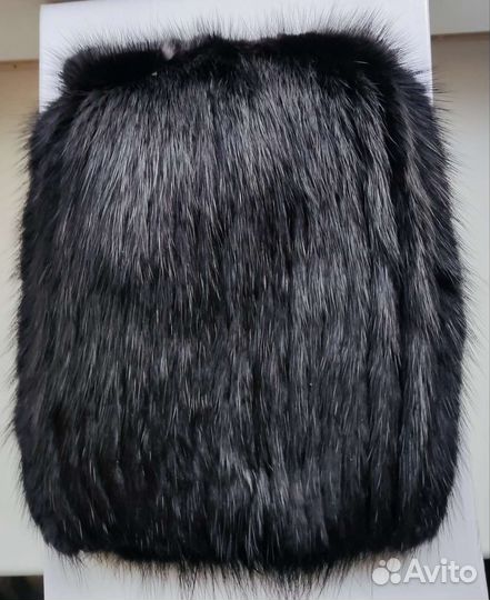 Шапка норковая вязаная женская