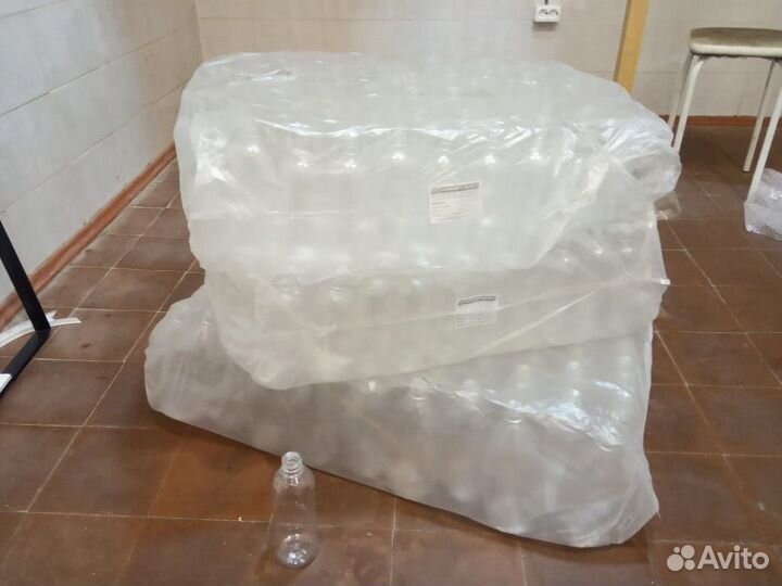 Пластиковая бутылка 0,5 л. с крышкой (пуш-пул)