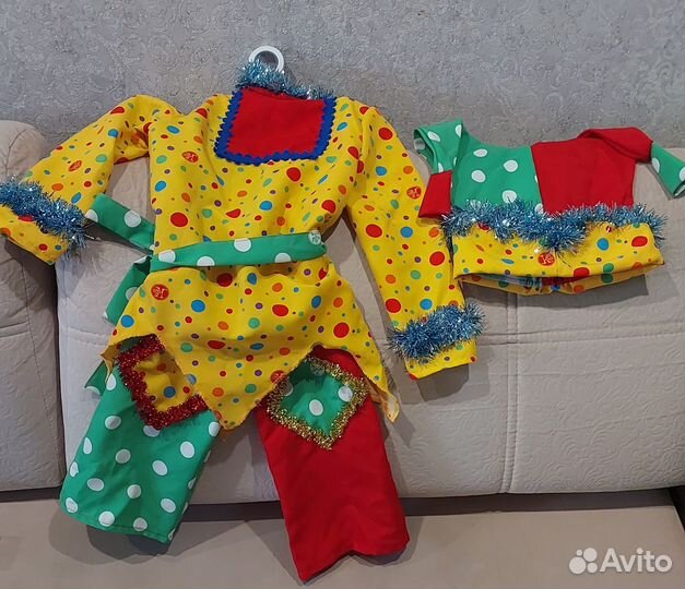 Новогодний костюм петрушки на мальчика