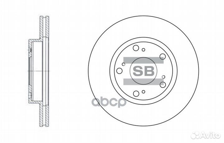 Диск тормозной honda civic 01/stream 01- перед