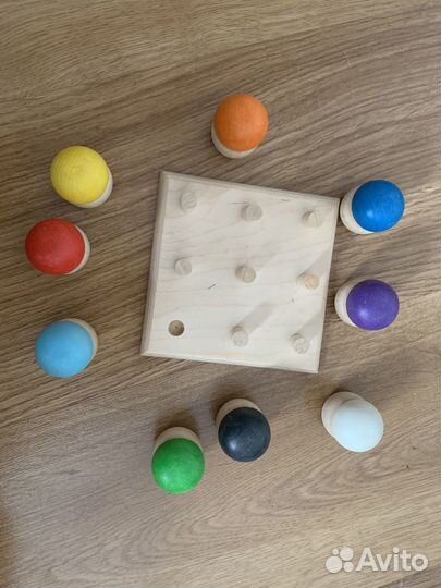 Деревянные игрушки IKEA икеа грибочки