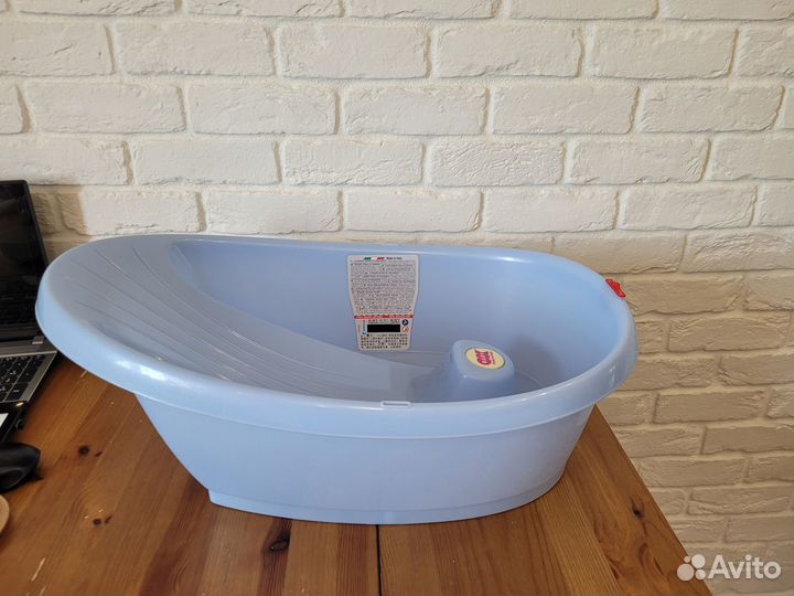 Ванночка для купания с термометром OK Baby