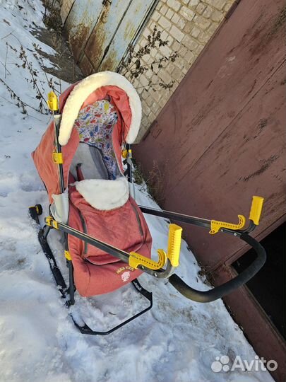 Детские санки коляска ника