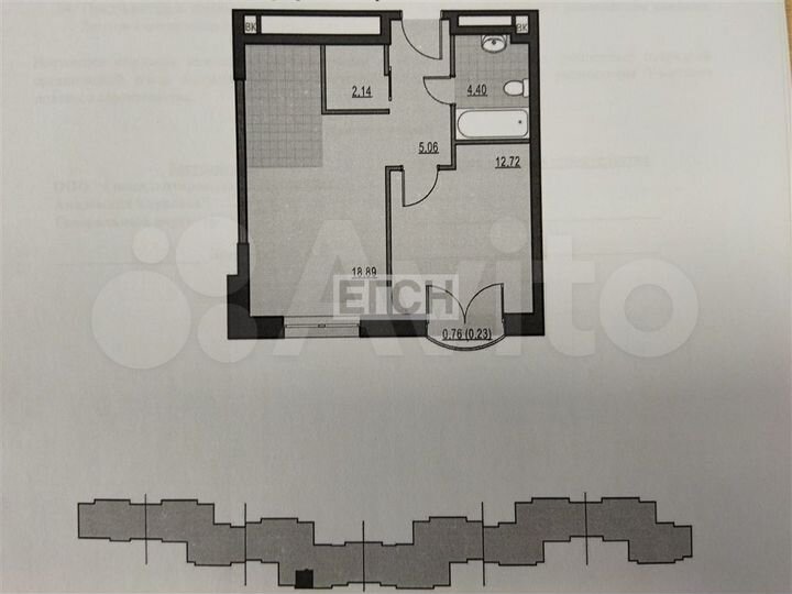 1-к. квартира, 43,4 м², 16/28 эт.